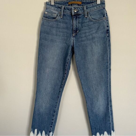 Joe's Jeans Bleach Dipped Icon Mid Rise Skinny Ankle Jeans, Size 24 NWOT - Picture 4 of 11